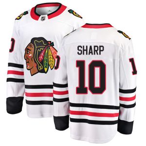 Kinder Chicago Blackhawks Eishockey Trikot Patrick Sharp #10 Breakaway Weiß Fanatics Branded Auswärts